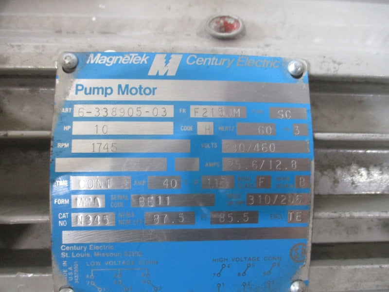 DUNHAM BUSH PUMP 10HP 2 1/2 A9D90-1A NSNP