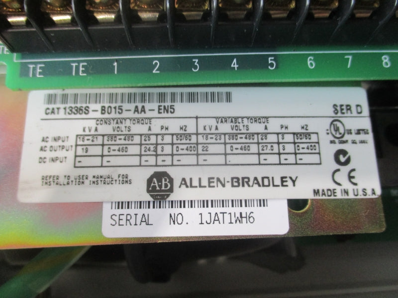 INDUSTRIAL SPARE PART 1336S-B015-AA-EN5 SER. D 380-480V 25A NSMP