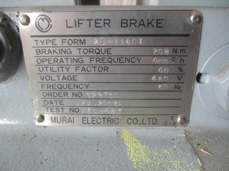 MURAI ELECTRIC MB-T160L 460V NSNP