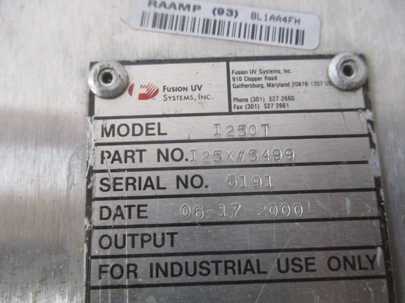 FUSION I250T I25X#5499 REMAN