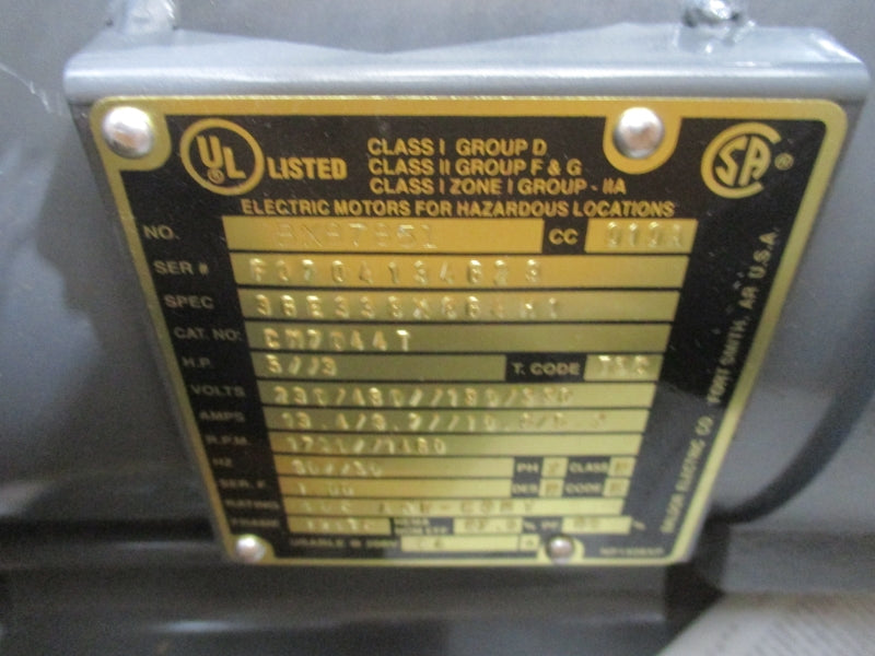 BALDOR CM7044T 230/460V 13.4/3.7A NSMP