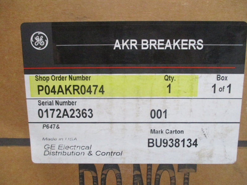 GENERAL ELECTRIC AKR-10D-100 635VAC 400A NSMP