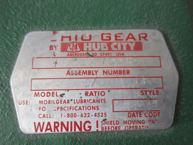 OHIO GEAR 0220-75348 RA4 NSNP