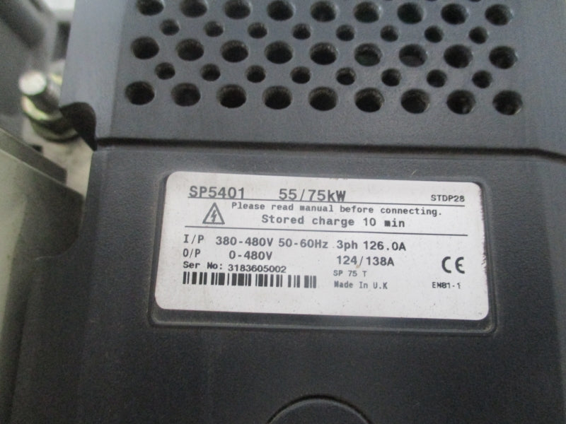 CONTROL TECHNIQUES SP5401 380-480V 126.0A (AS PICTURED) UNMP