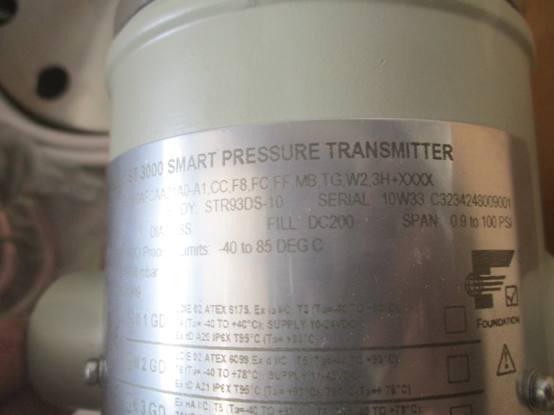 HONEYWELL STR93D-21C-1K0AFCAA21A0-A1,CC,F8,FC,FF,MB,TG,W2,3H+XXXX 0.9-100PSI NSMP