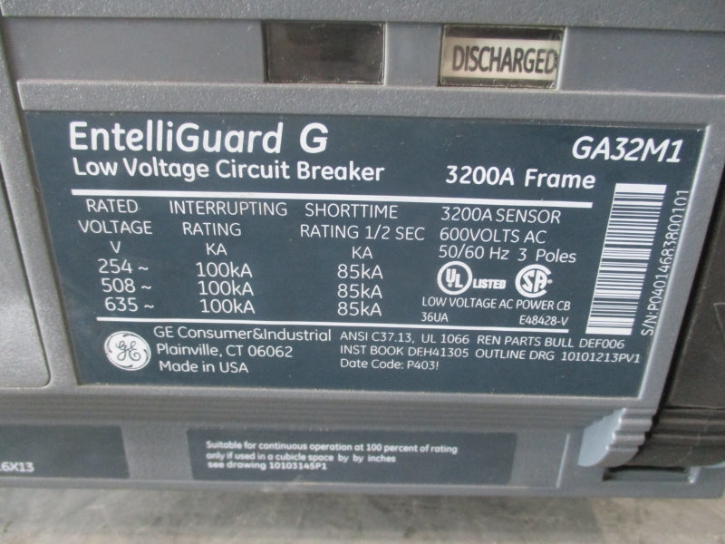 GENERAL ELECTRIC GA32M1XXMXX2A2XL6X13 635V 3200A NSNP