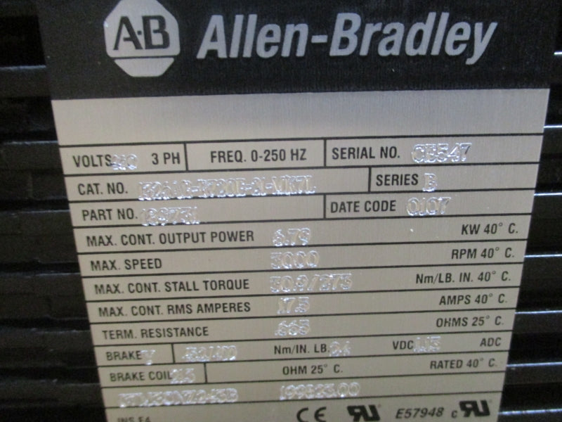 INDUSTRIAL SPARE PART 1326AB-B720E-21-MK7L SER. B 460V 17.5A REMAN