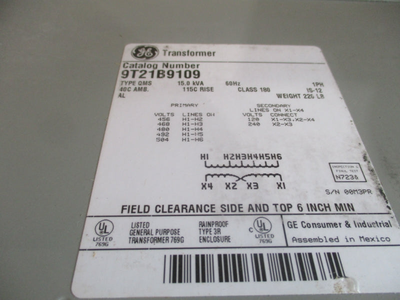 GENERAL ELECTRIC 9T21B9109 NSMP