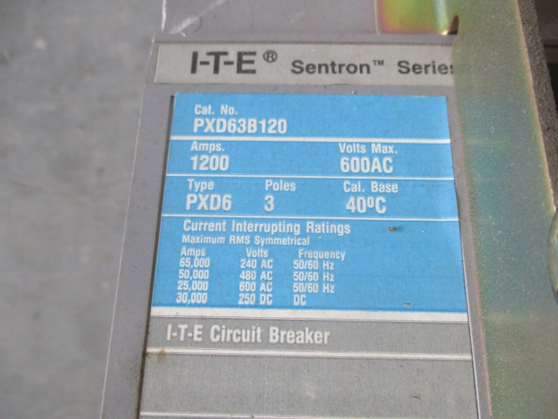 SIEMENS PXD63B120 600VAC 1200A UNMP