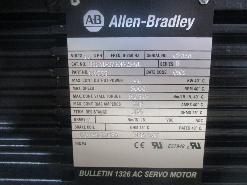 INDUSTRIAL SPARE PART 1326AB-B730E-21-ML SER. B 460V 22.8A REMAN