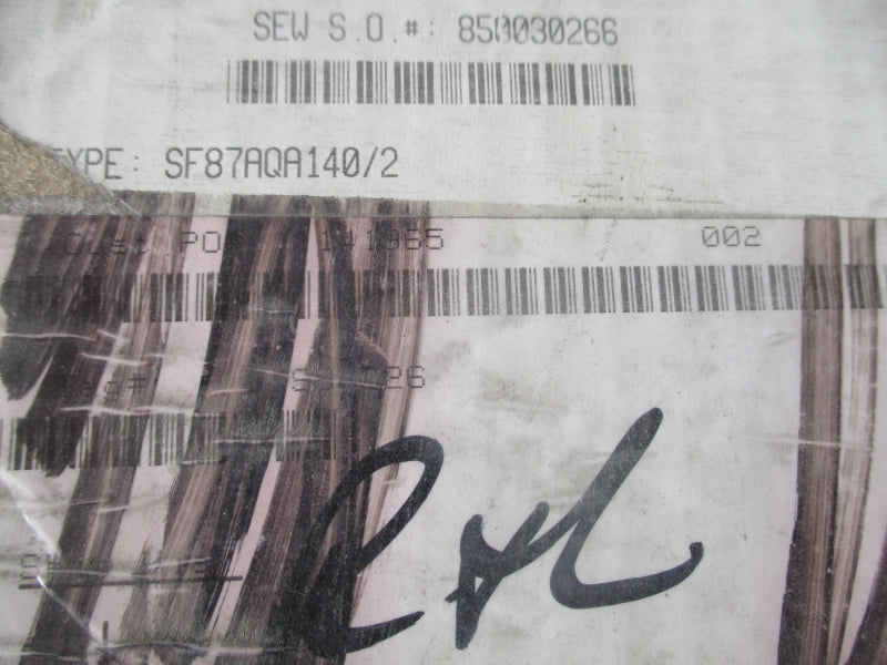 SEW-EURODRIVE SF87AQA140/2 (PKG OF 2) NSMP