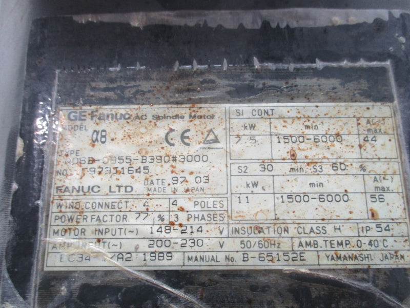 FANUC A06B-0B55-B3390#3000 148-214V 56A (AS PICTURED) UNMP