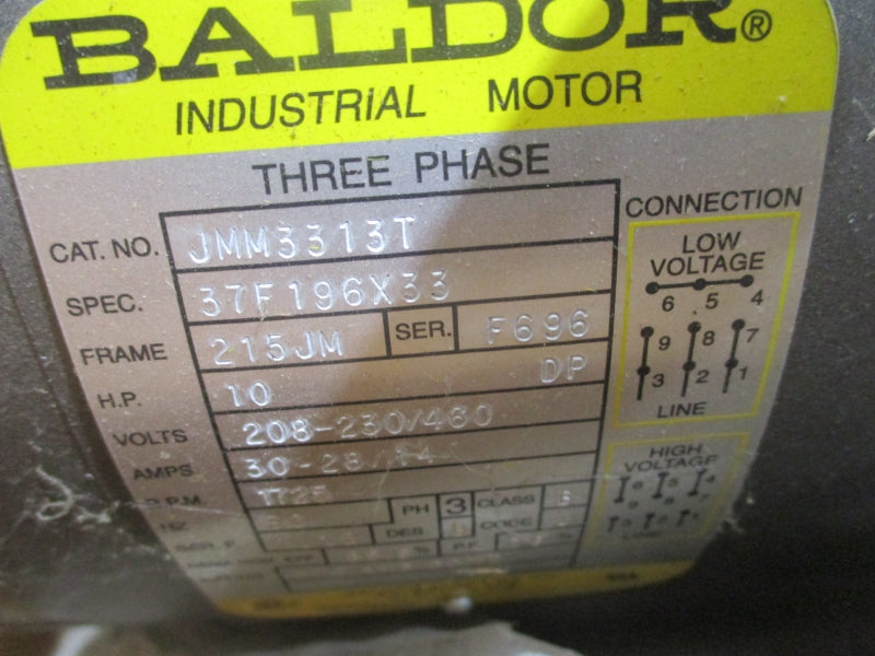 BALDOR JMM3313T 208-230/460V 30-28/14A NSMP