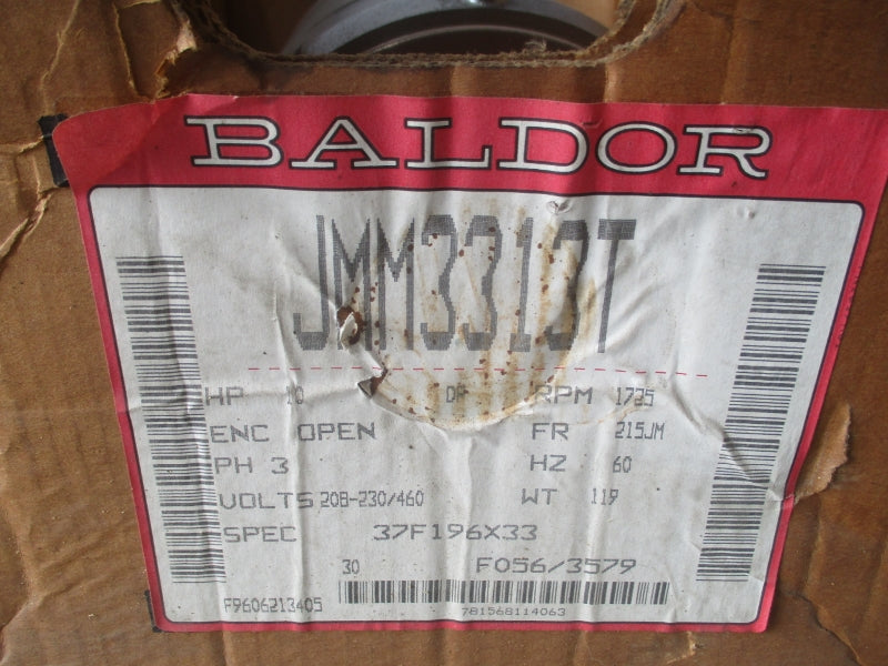 BALDOR JMM3313T 208-230/460V 30-28/14A NSMP