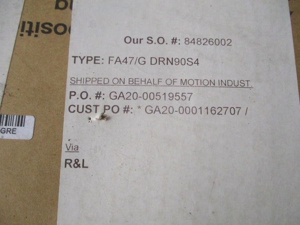 SEW-EURODRIVE FA47/GDRN90S4 NSFS