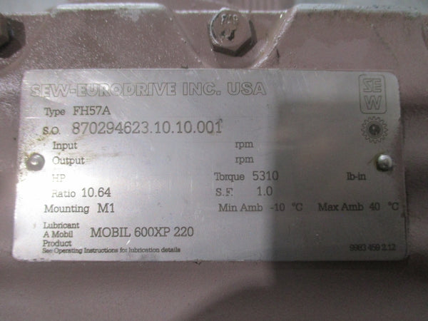 SEW-EURODRIVE CFM112S/BR/TF/RH1L/KK 400V 60A NSNP
