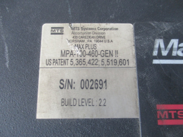 MTS MPA-100-460-GENII UNMP