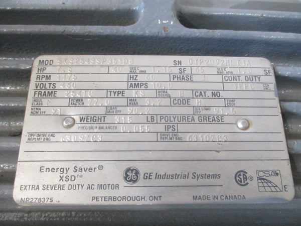 GENERAL ELECTRIC 5KS254SSP351D8 460V 10.0A NSNP