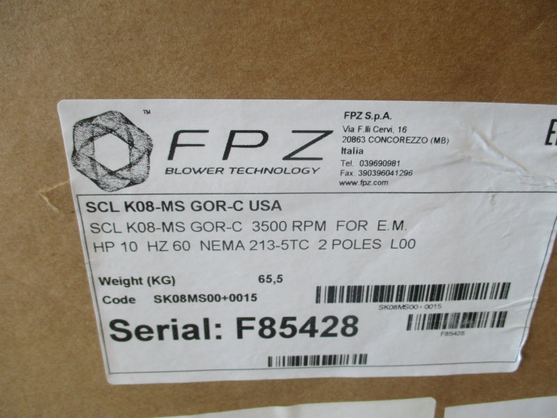 FPZ SCLK08-MSGOR-C 10HP NSFS