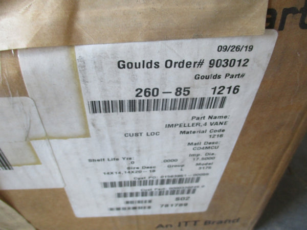 GOULDS 14X14, 14X20-18 260-851216 NSMP