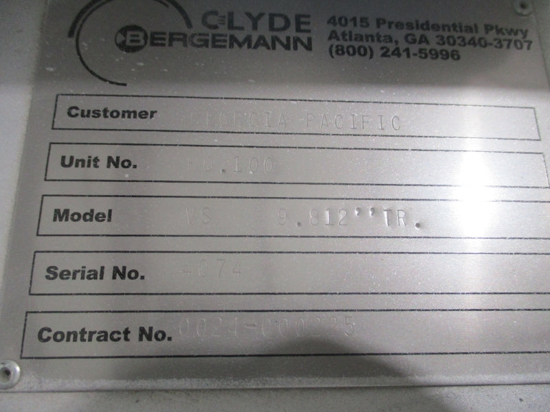 CLYDE BERGEMANN VS9.812"TR NSNP