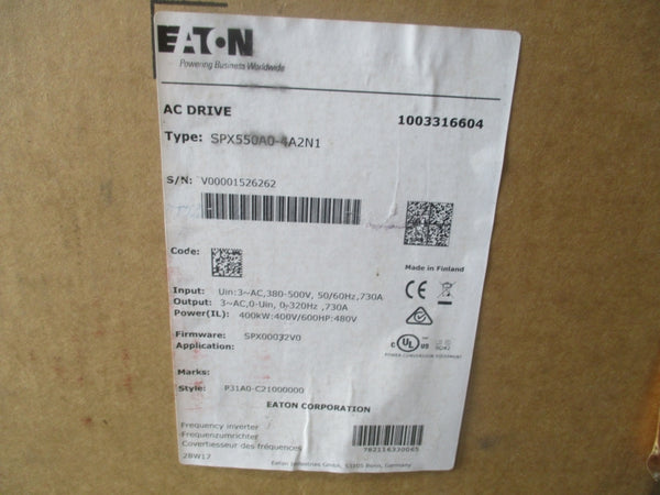 EATON SPX550A0-4A2N1 F/W SPX00032V0 380-500V 730A NSMP