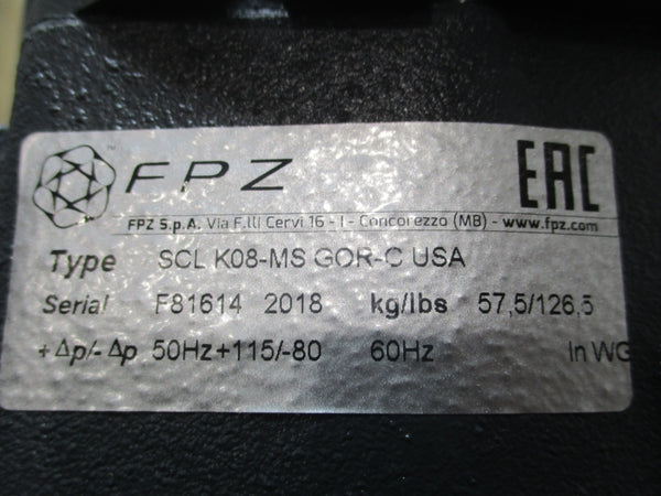 FPZ SCLK08-MSGOR-C 10 HP NSMP