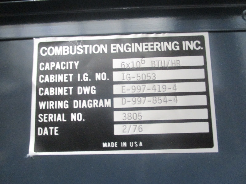 COMBUSTION ENGINEERING E-997-419-4 NSNP