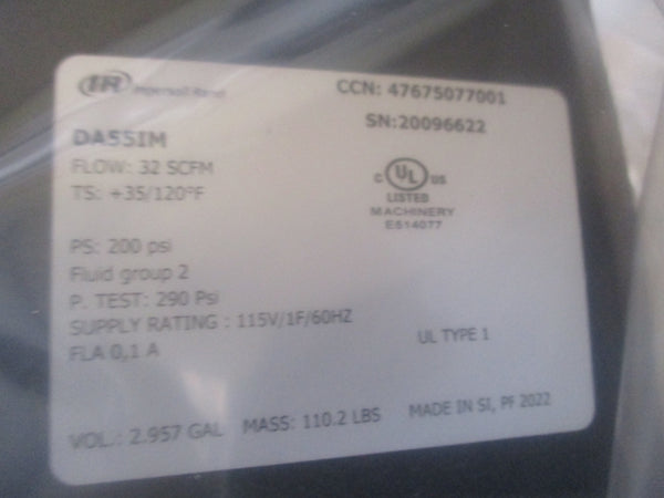 INGERSOLL RAND DA55IM 115V 0.1A 200PSI NSMP