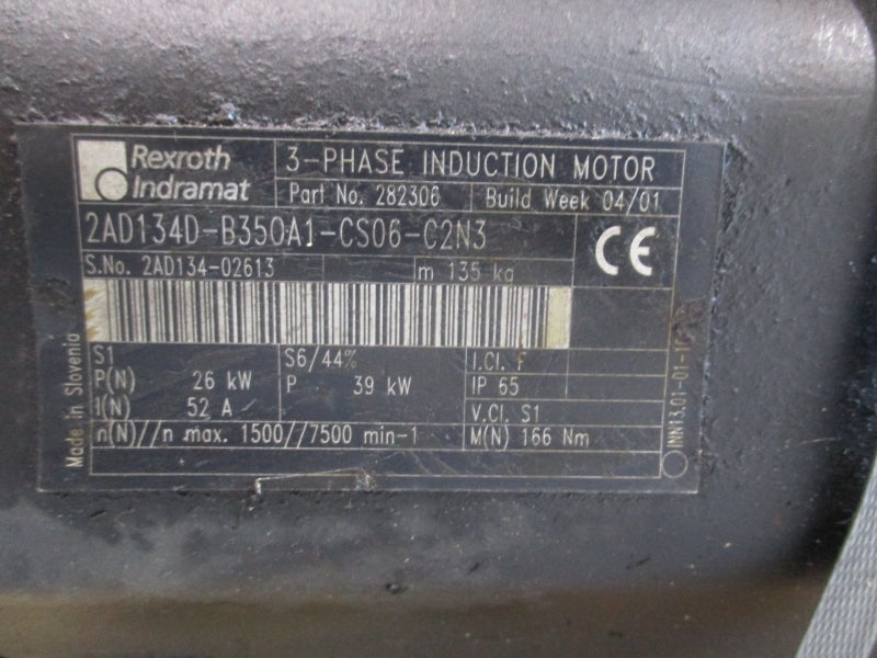 REXROTH 2AD134D-B350A1-CS06-C2N3 282306 52A UNMP
