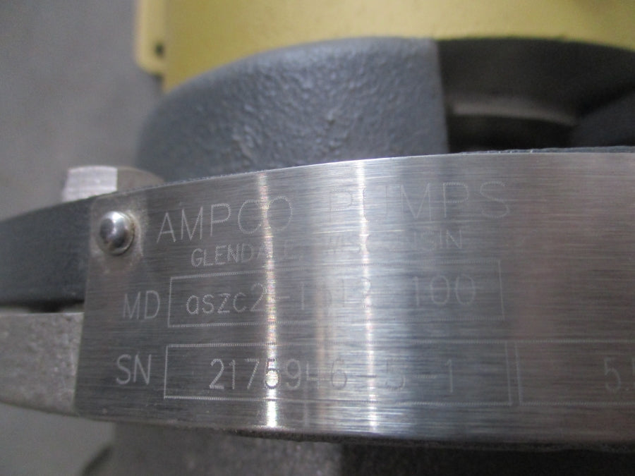 AMPCO PUMPS ASZC2-1512-100 230/460V 7.2/3.6A NSNP