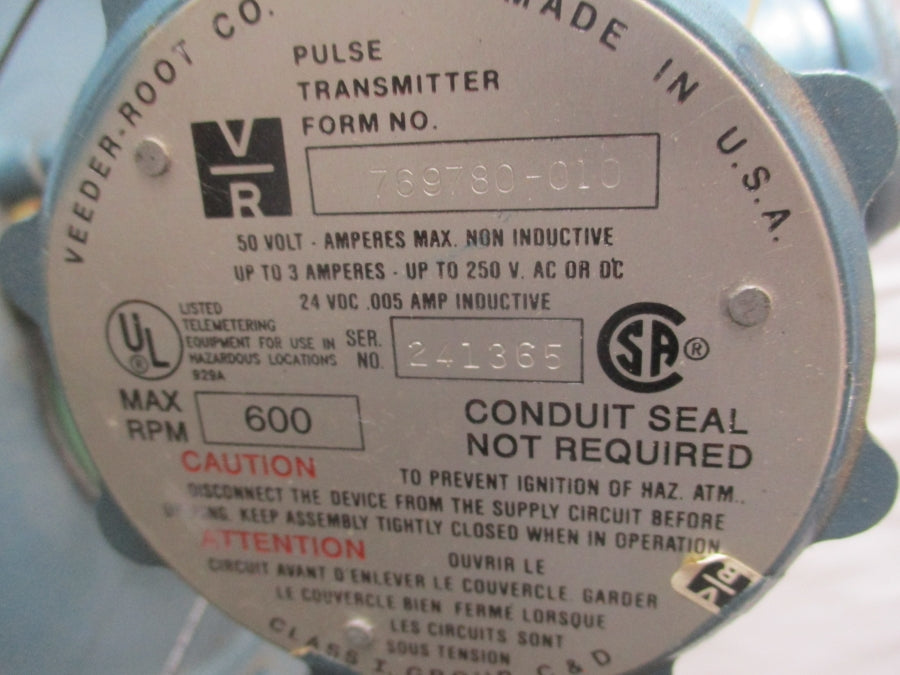 VEEDER ROOT 769780-010 250VAC 3A NSNP