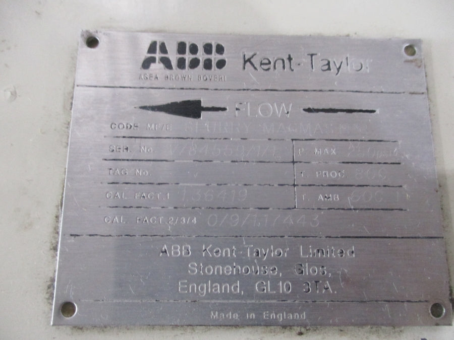 ABB MF/ESLURRYMAGMASTER FLOWMETER 250PSI NSNP