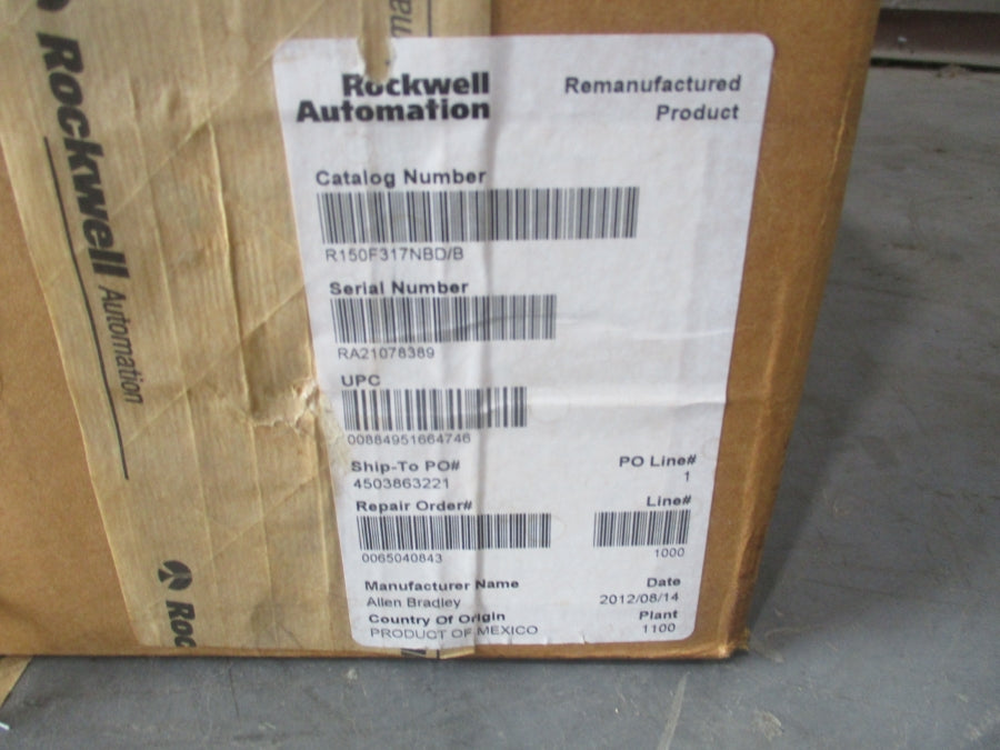 ALLEN BRADLEY 150-F317NBD SER. B 575V 317A REMAN