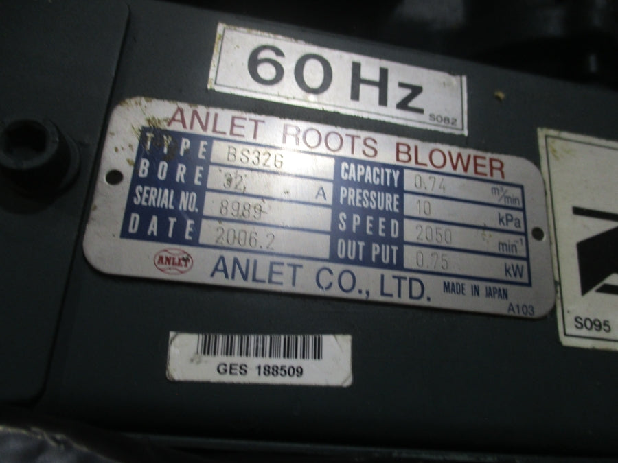 ANLET ROOTS BLOWER BS32G 230V 32A NSNP