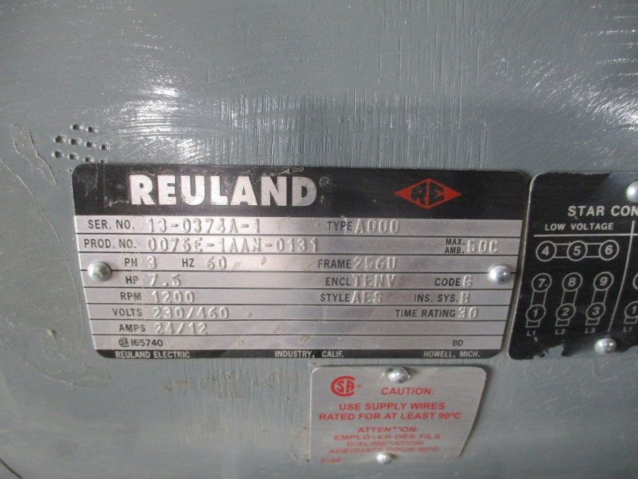 REULAND 0076E-1AAN-0131 230/460V 24/12A NSNP