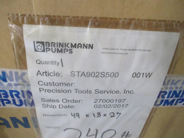 BRINKMANN PUMPS ZS132130-M+250 230/460V 25.0/12.5A NSMP