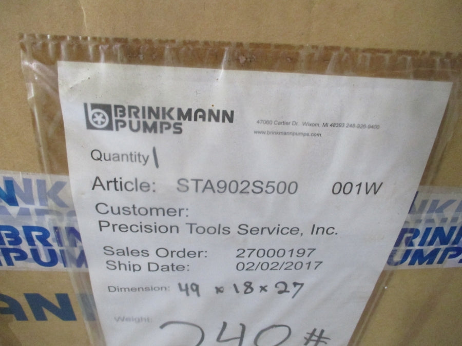 BRINKMANN PUMPS ZS132130-M+250 230/460V 25.0/12.5A NSMP