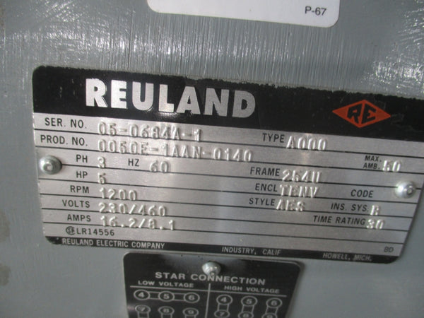 REULAND 0050E-1AAN-0140 230/460V 16.2/8.1A NSNP