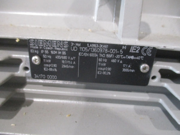 SIEMENS 1LA9163-2KA61 460V 17.1A NSMP