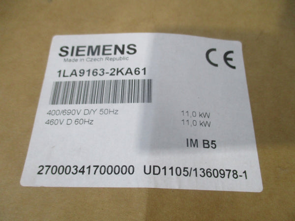 SIEMENS 1LA9163-2KA61 460V 17.1A NSMP