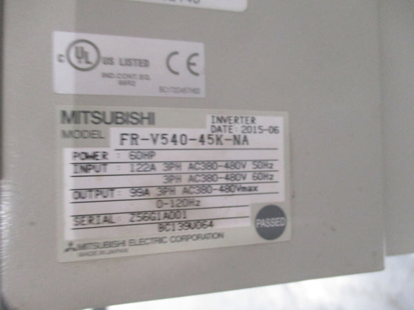 MITSUBISHI FR-V540-45K-NA 380-480VAC 122A  NSNP