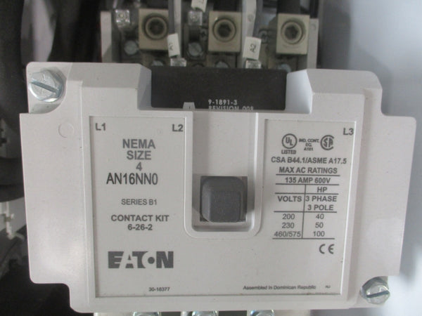 EATON CUTLER SIZE 4 MCC BUCKET W/AN16NNO AND HMCP150 BREAKER NSNP