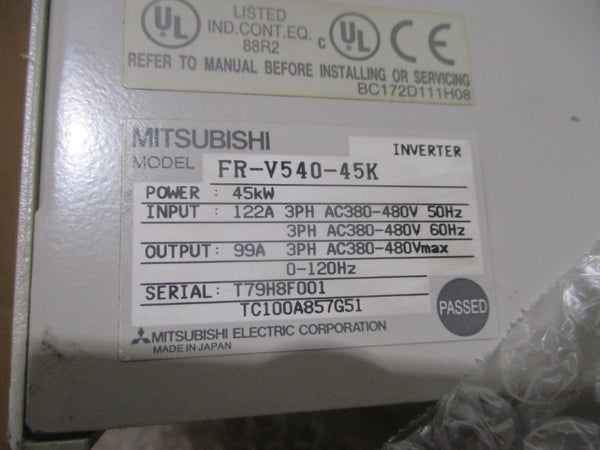 MITSUBISHI FR-V540-45K 380-480VAC 122A UNMP