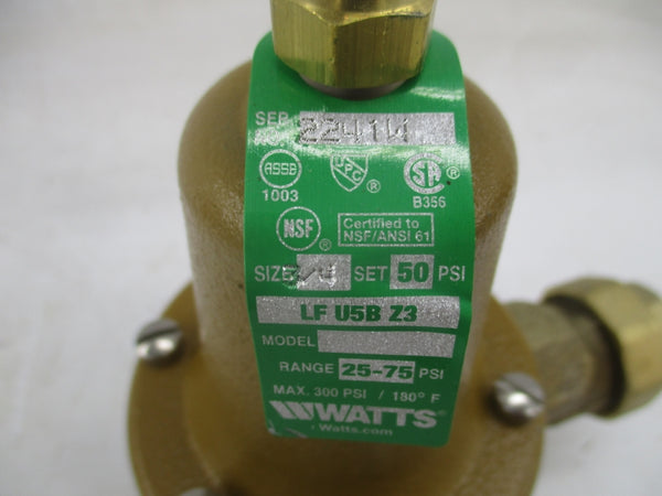 WATTS LFU5B-Z3 50PSI 3/4" NSMP