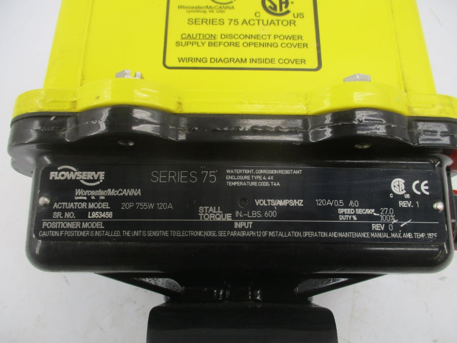 FLOWSERVE 20P755W120A 120V 0.5A REV. 1 NSNP