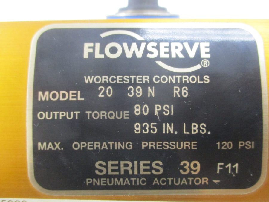 FLOWSERVE 2039NR6 SER. 39 120PSI UNMP