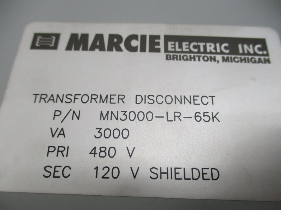 MARCIE ELECTRIC MN3000-LR-65K 480V NSMP