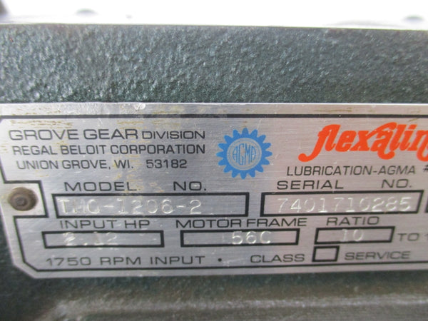 GROVE GEAR TM0-1206-2 (AS PICTURED) UNMP