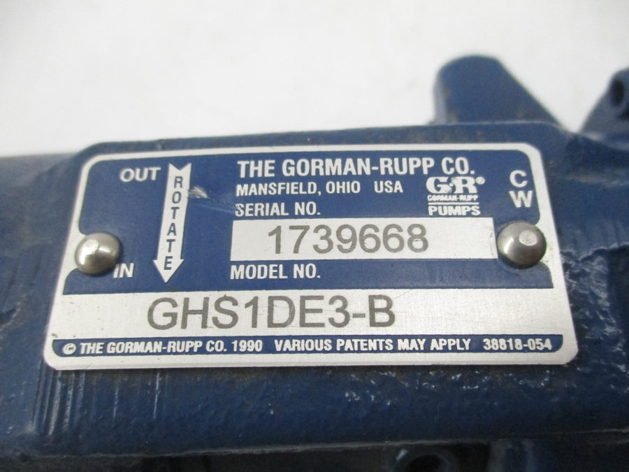 GORMAN-RUPP GHS1DE3-B NSNP